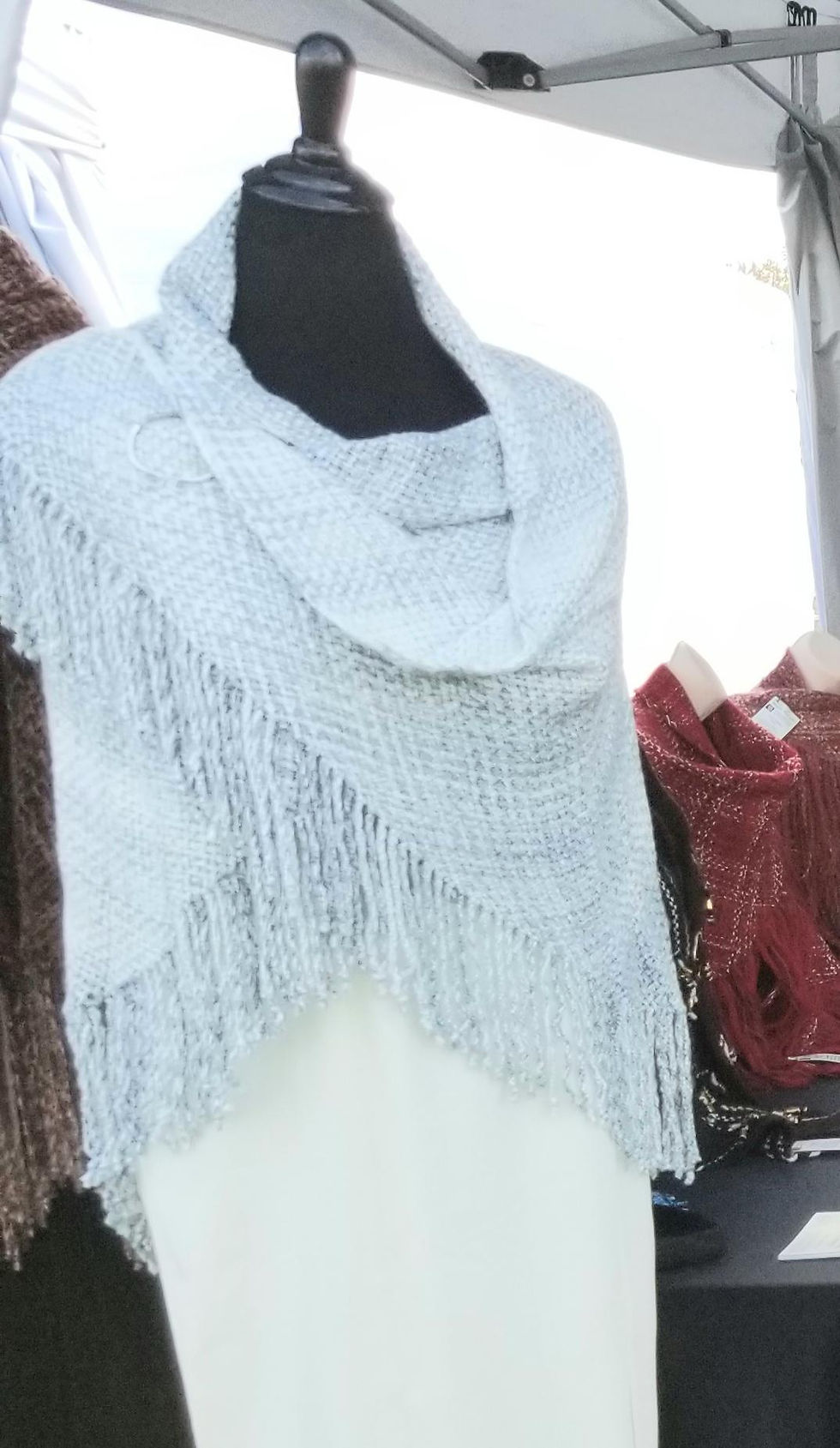 Silver/gray Rayon Shawl